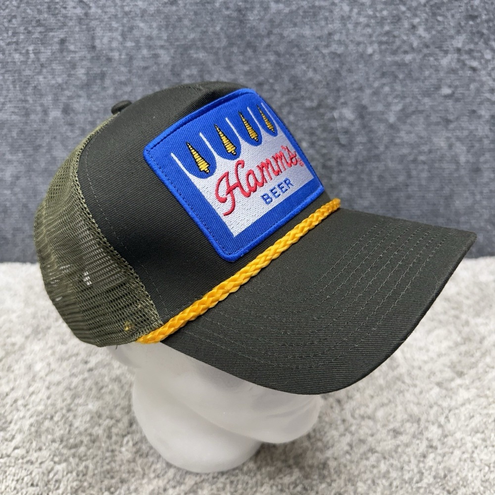 Cobra Hamm's Beer trucker hat cap snapback green adjustable w/rope